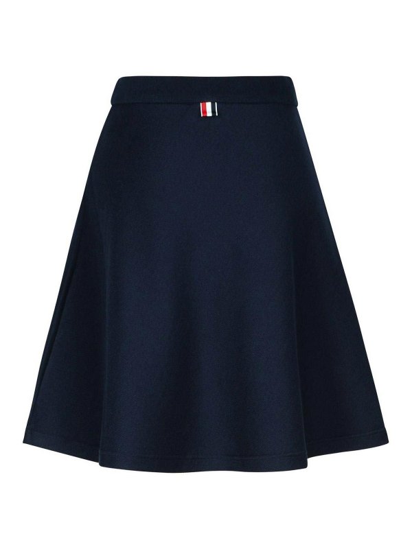 THOM BROWNE: ニーレングススカート＆ミディ丈 online - 膝丈/ミディスカート - ダークブルー