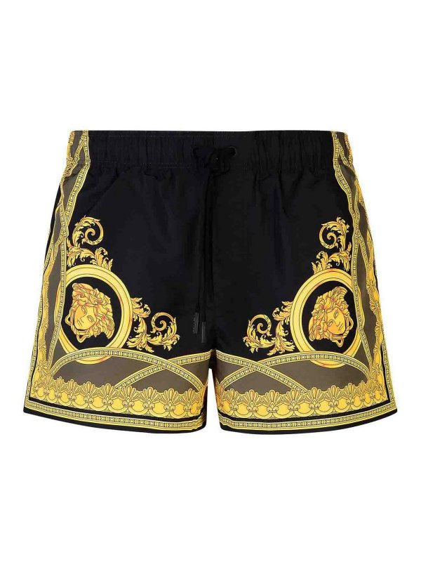 VERSACE: Badeanzüge und Badehosen - Badehose - Schwarz