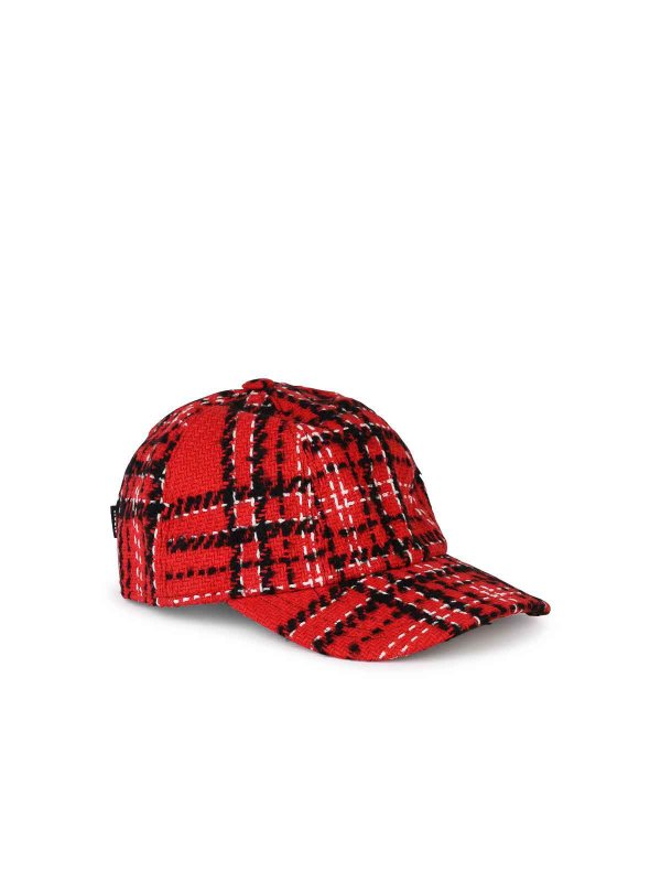 m.s.g.m.: hats & caps online - Red Cotton Blend Cap