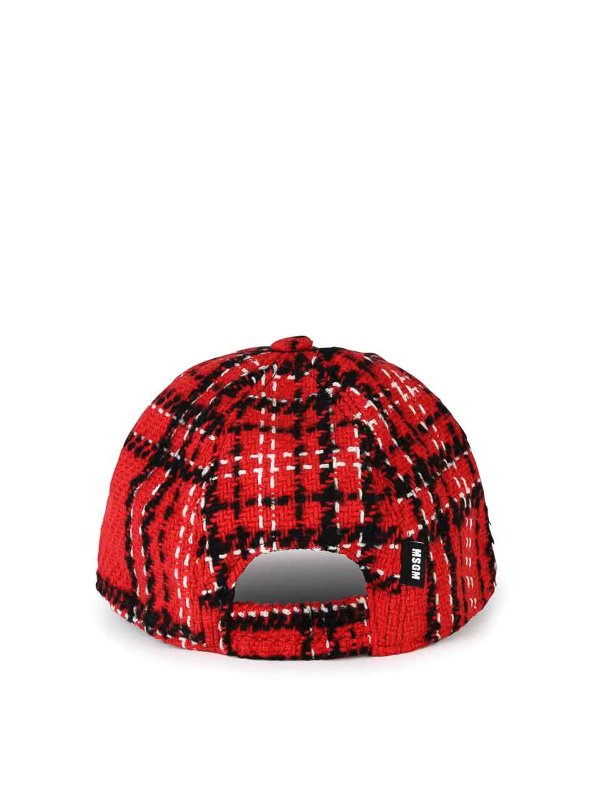 The Best Shops m.s.g.m.: hats & caps - Red Cotton Blend Cap