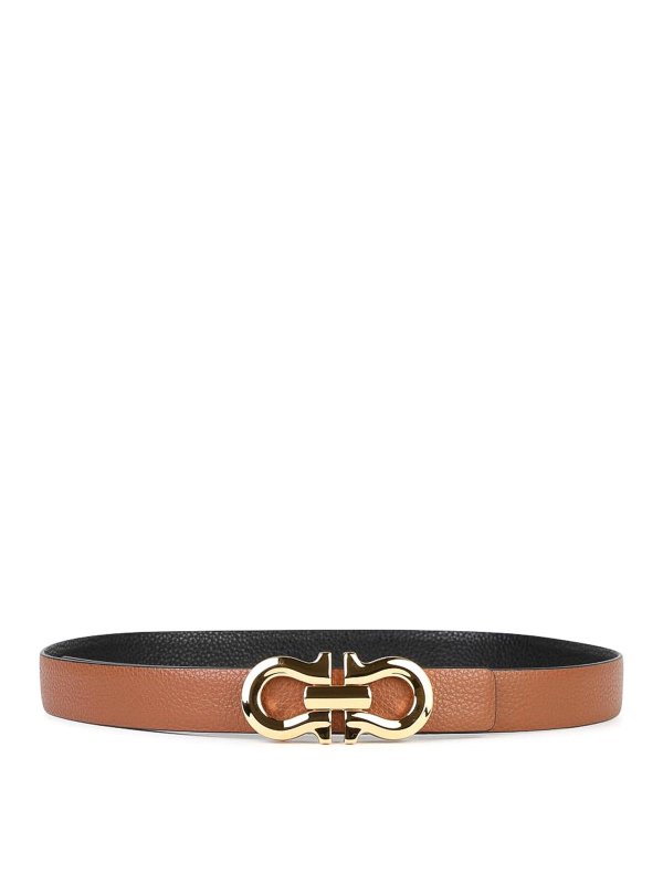 FERRAGAMO: ベルト - ベルト - ブラウン