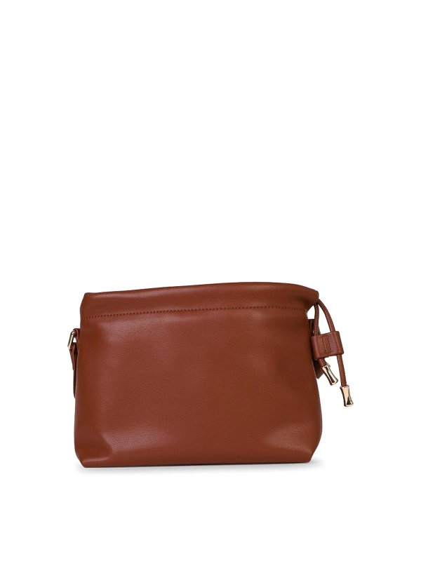 A.P.C.: cross body bags - Small  Crossbody Bag In Hazelnut Eco-Leather