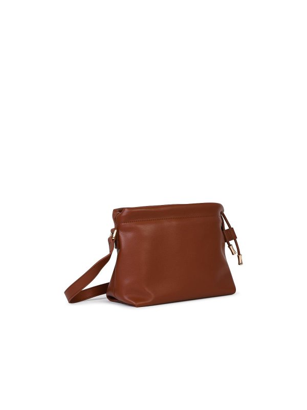 A.P.C.: cross body bags online - Small  Crossbody Bag In Hazelnut Eco-Leather