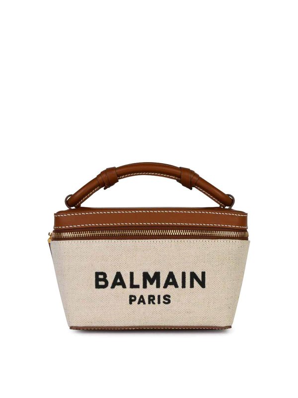 Balmain: Sacs bandoulière - Sac Bandoulière - Crème