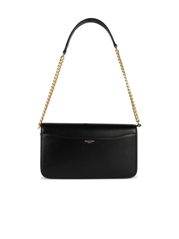 The Best Shops GOLDEN GOOSE: shoulder bags - Gioia Black Leather Bag