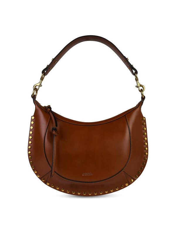 ISABEL MARANT: shoulder bags - Naoko Brown Leather  Bag