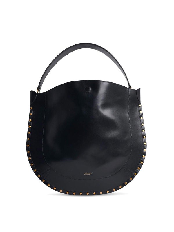 ISABEL MARANT: shoulder bags - Oskan Black Soft Leather Bag