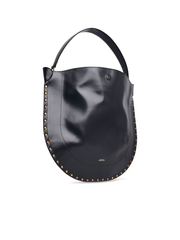 ISABEL MARANT: shoulder bags online - Oskan Black Soft Leather Bag