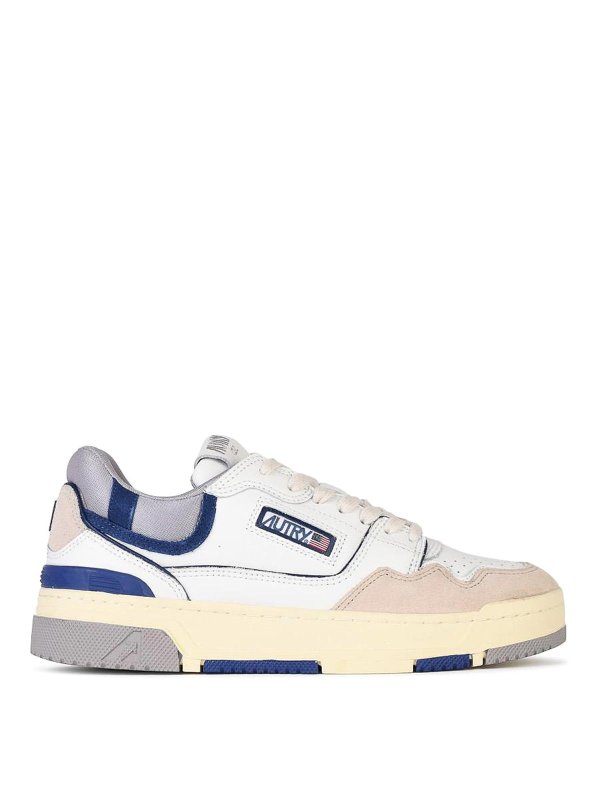 AUTRY: trainers - Clc Bliu White Leather Blend Sneakers