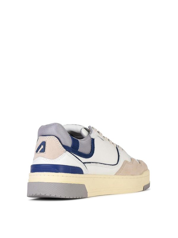 The Best Shops AUTRY: trainers - Clc Bliu White Leather Blend Sneakers