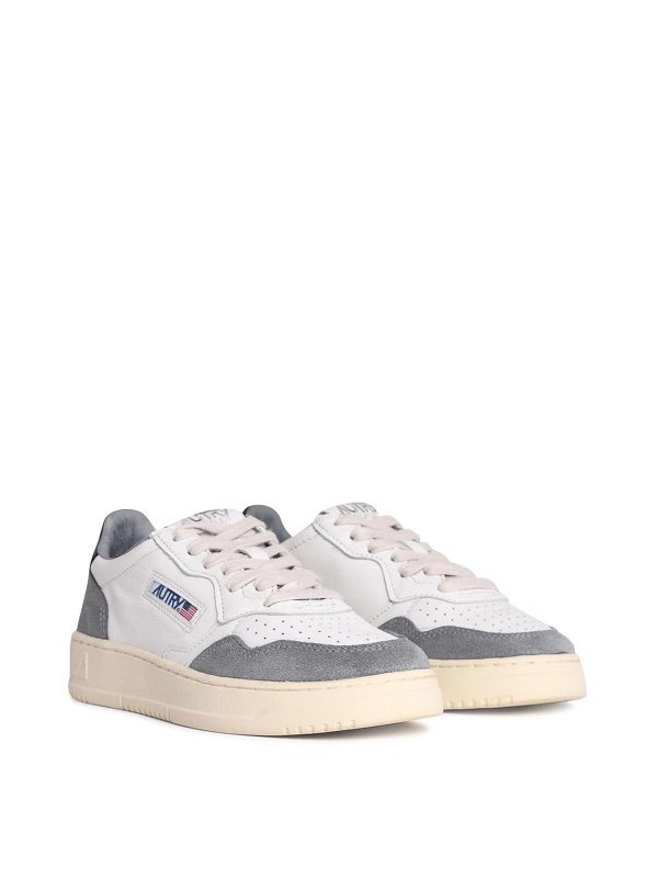 AUTRY: trainers online - Medalist Low White Leather Sneakers