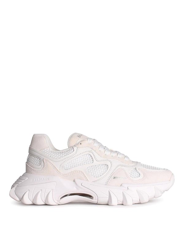 Balmain: Chaussures de sport - Baskets - Blanc