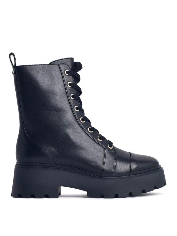 MICHAEL KORS: ankle boots - Blake Black Leather Boots