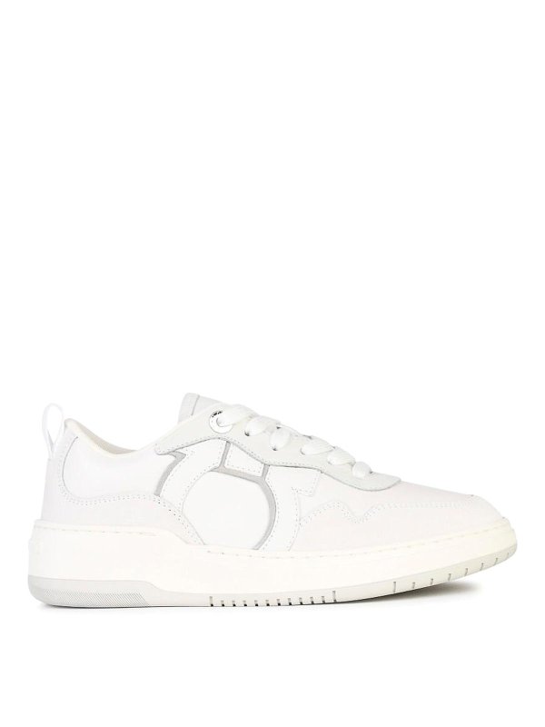 FERRAGAMO: Chaussures de sport - Baskets - Blanc