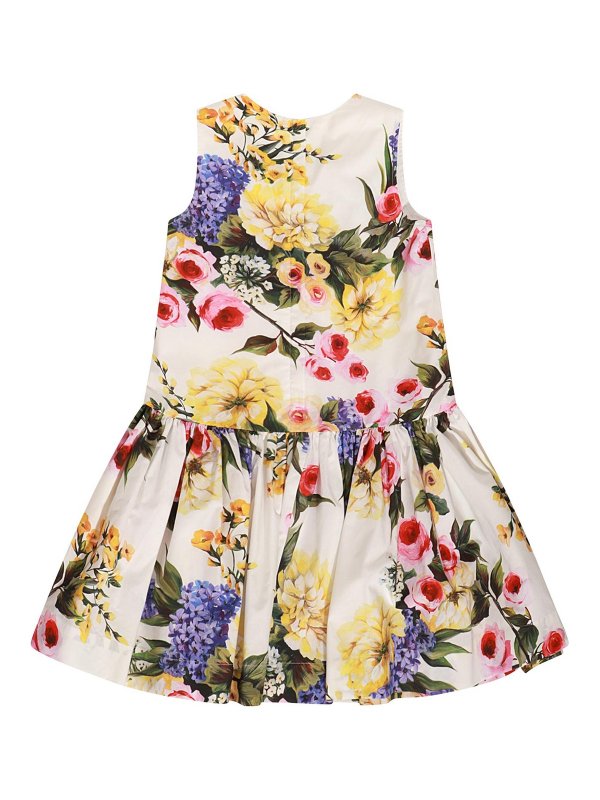 DOLCE & GABBANA: abiti al ginocchio online - Vestito  in cotone multicolor