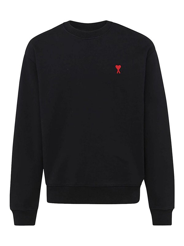 AMI PARIS: Sudaderas y suéteres - Sudadera - Negro