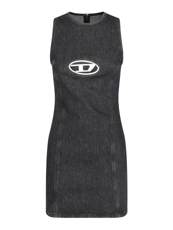 DIESEL: ショートドレス - ショートドレス - 黒