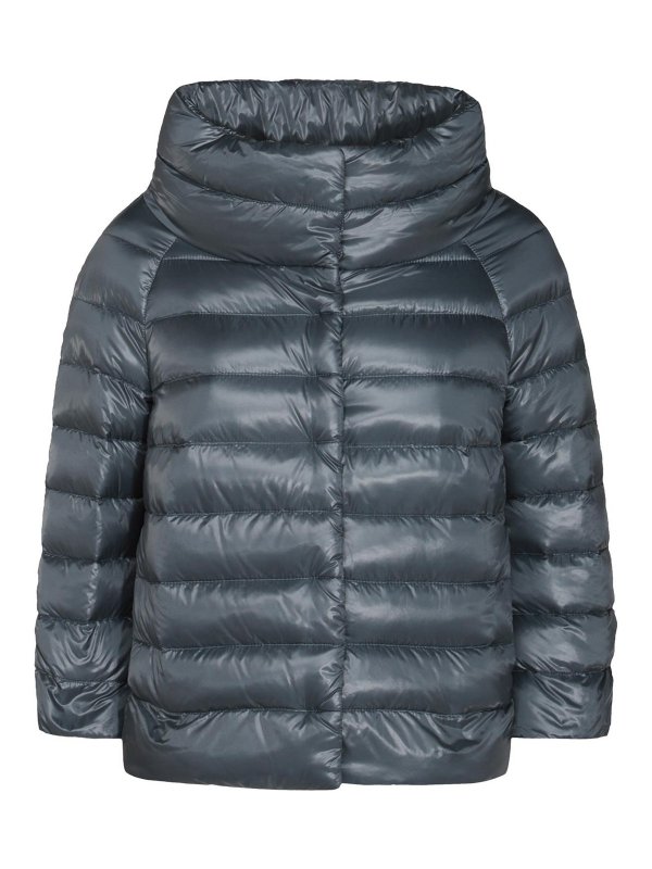 HERNO: padded jackets - Light Blue Sofia Down Jacket