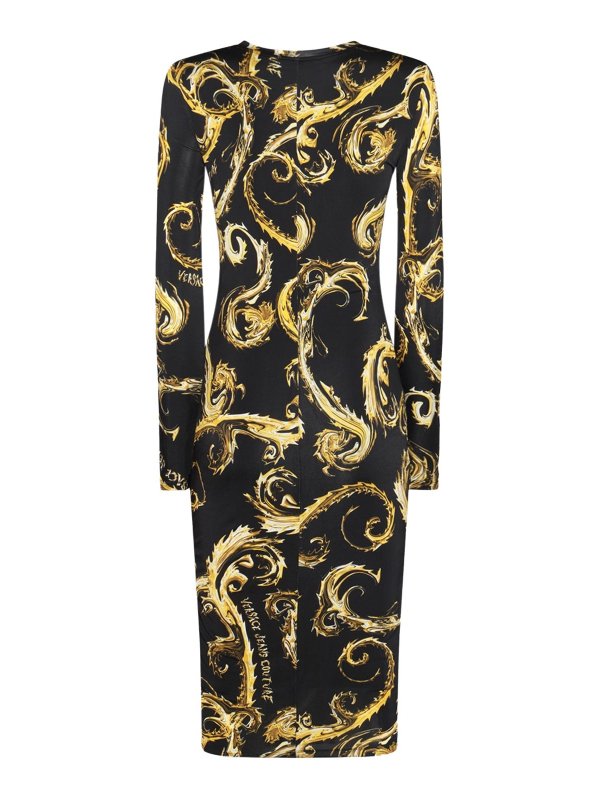 Versace Jeans Couture: ニーレングスドレス online - 膝丈ドレス - 黒