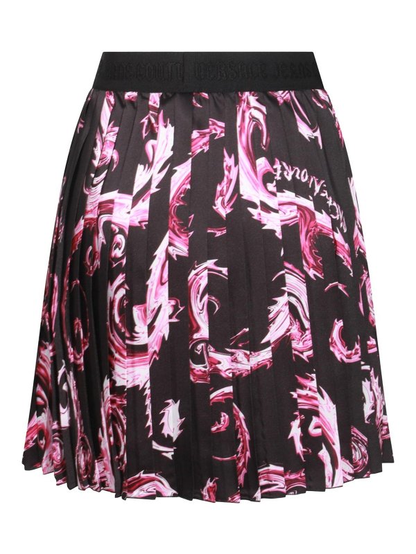 Versace Jeans Couture: Knee length skirts & Midi online - Black And Purple Skirt