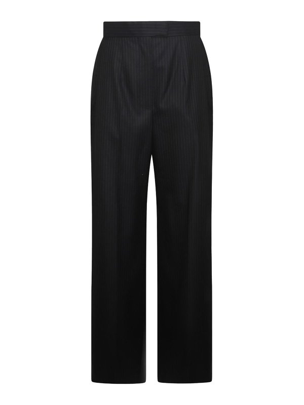 ALEXANDER MCQUEEN: casual trousers - Navy Blue Wool Pants