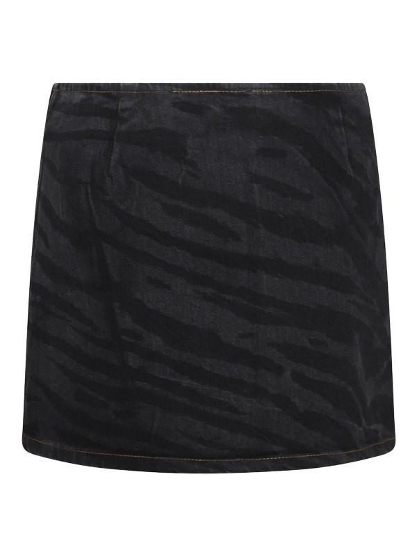 GANNI: ニーレングススカート＆ミディ丈 online - 膝丈/ミディスカート - 黒