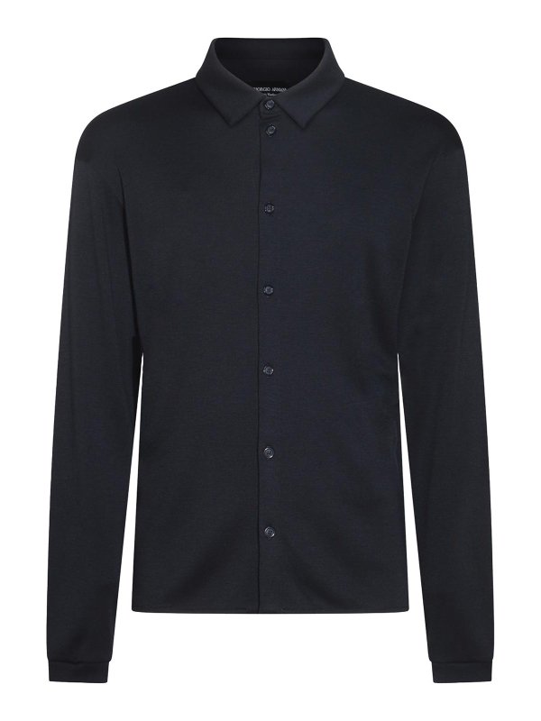 GIORGIO ARMANI: シャツ - シャツ - 黒