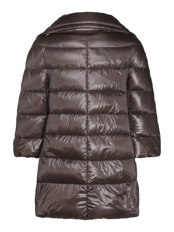 HERNO: padded jackets online - Dark Grey Cleofe Down Jacket