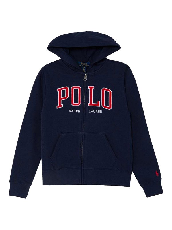 POLO RALPH LAUREN: Sweatshirts & Sweaters - Blue Cotton Sweatshirt