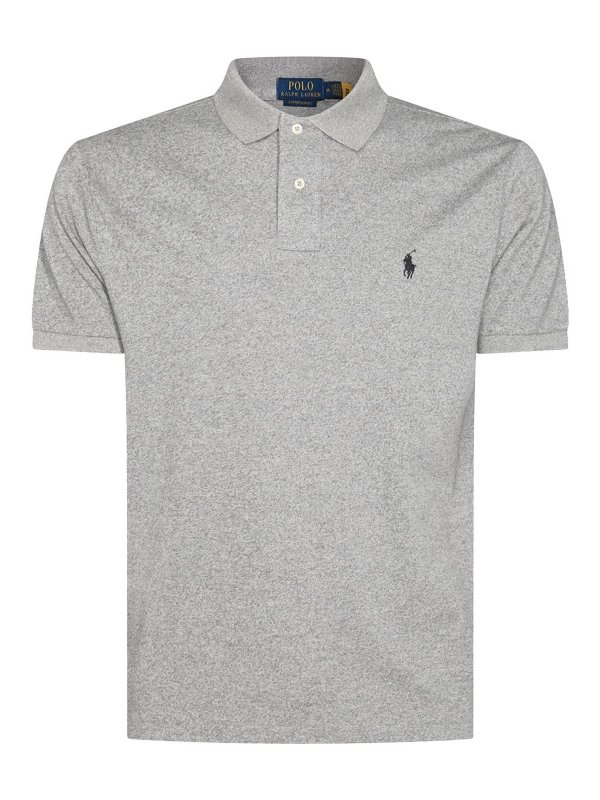 POLO RALPH LAUREN: polo shirts - Grey Cotton Polo Shirt