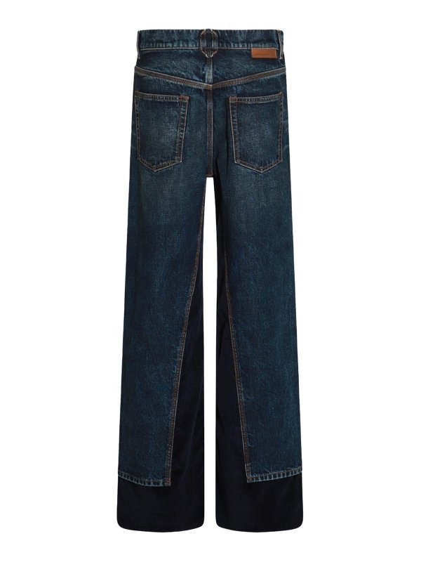 STELLA McCARTNEY: bootcut jeans online - Dark Blue Cotton Jeans