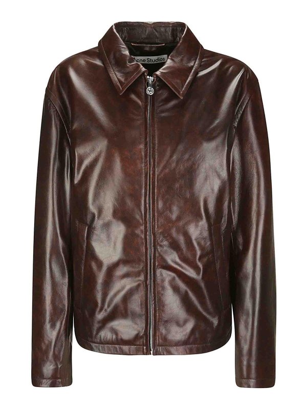 Acne Studios: leather jacket - Leather jacket