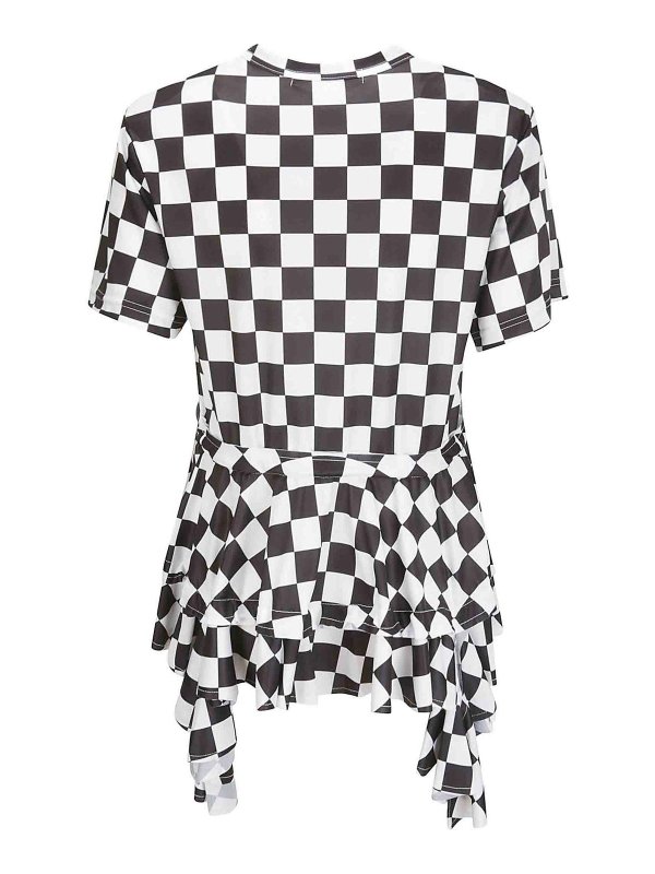COMME DES GARCONS: t-shirts online - Checkered pattern crew-neck T-shirt