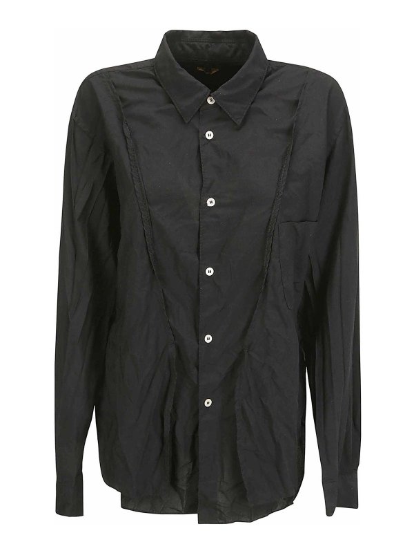 COMME DES GARÇONS HOMMES PLUS: Hemden - Hemd - Schwarz