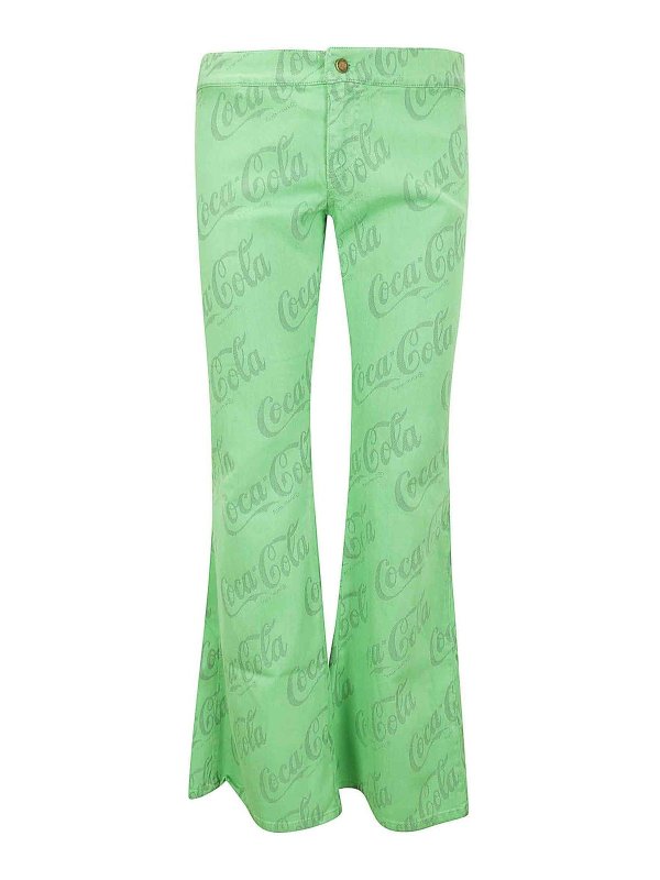 ERL: ベルボトムジーンズ - フレアジーンズ - 緑