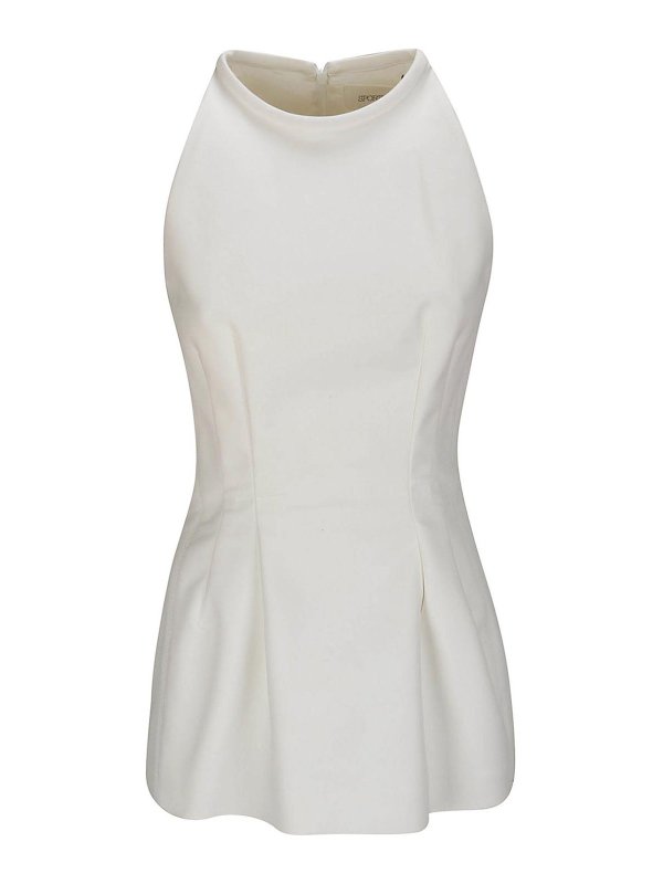 SPORTMAX: Tops und Tank Tops - Top - Weiß