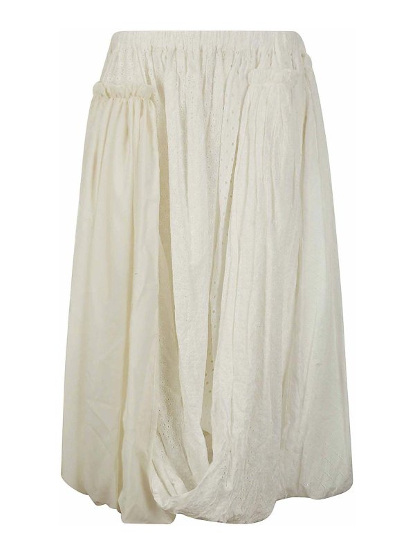 TAO: Knielange und Midi Röcke - Midirock - Weiß