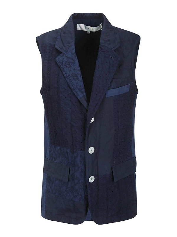 TAO: Gilets tricot - Gilet - Bleu