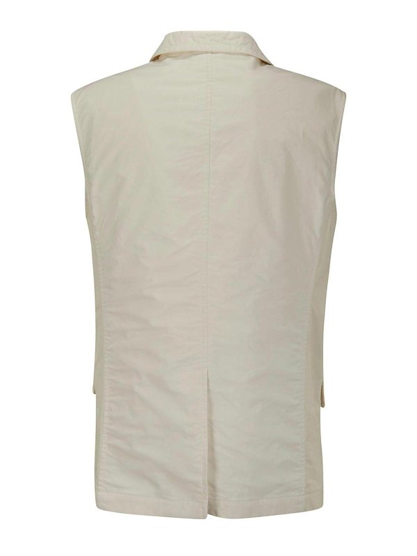 TAO: maglieria gilet online - Gilet ricamato in pizzo sangallo