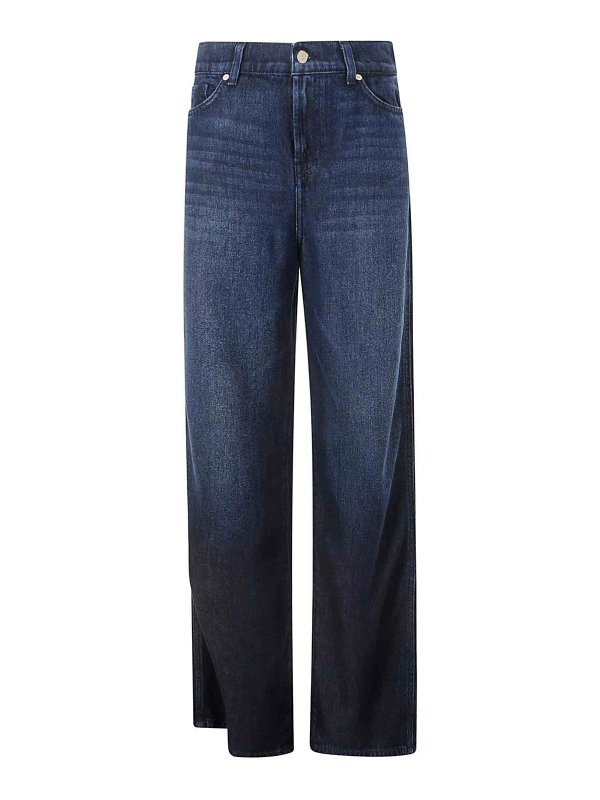 7 FOR ALL MANKIND: カジュアルトラウザー - カジュアルパンツ - ブルー