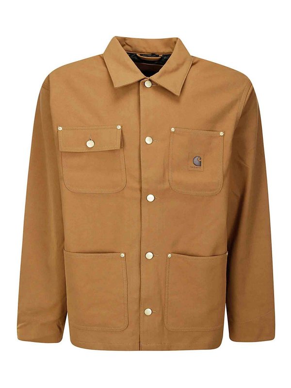 CARHARTT: レザーコート - レザーコート - ブラウン