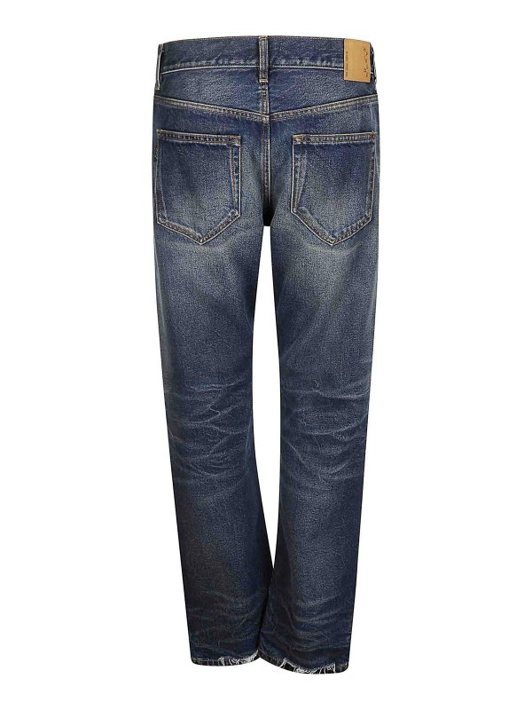 HAIKURE: straight leg jeans online - Medium blue jeans