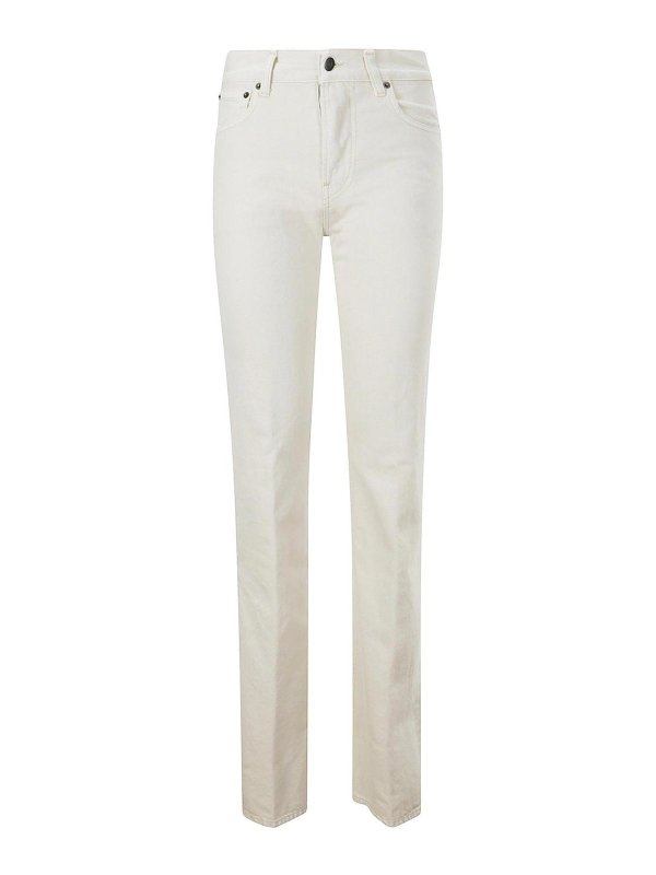HAIKURE: bootcut jeans - Beige bootcut jeans