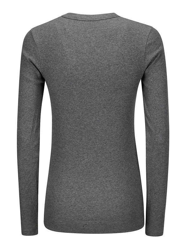 ROHE: Strickpullover mit Rundhalsausschnitt online - Rundhalspullover - Grau