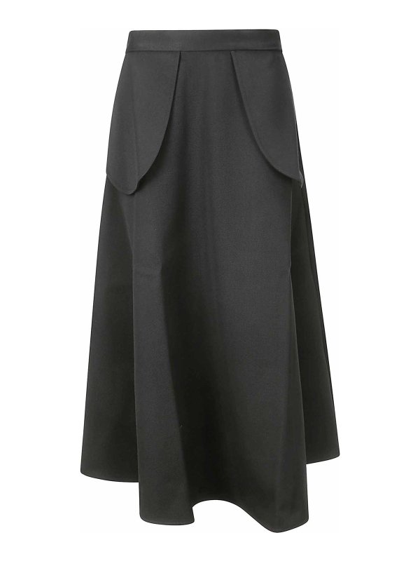 ROHE: gonne al ginocchio  e longuette - Gonna nera
