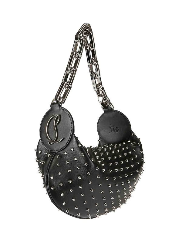 CHRISTIAN LOUBOUTIN: Schultertaschen online - Schultertasche - Schwarz