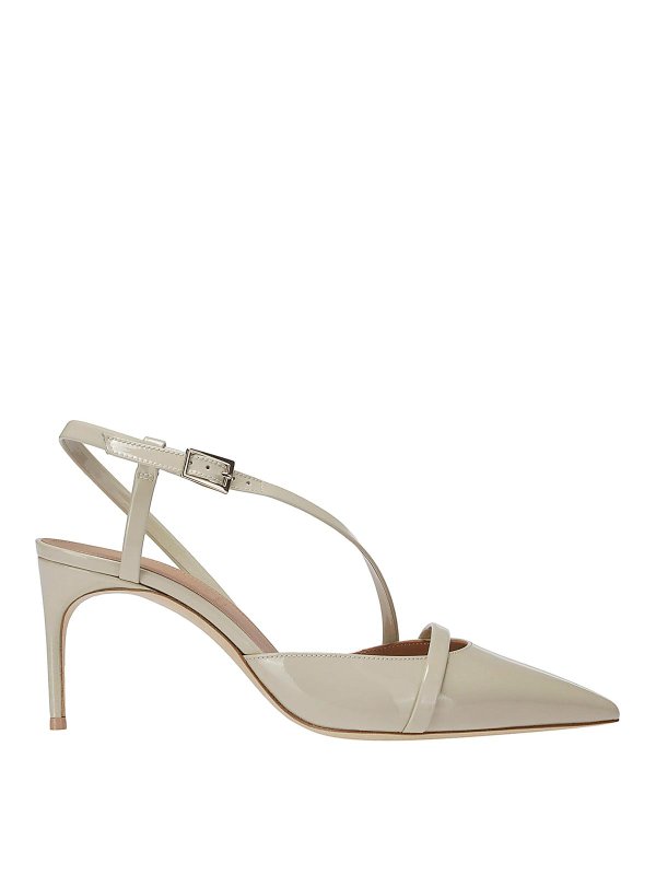 Malone Souliers: court shoes - Beige pointed stiletto slingback
