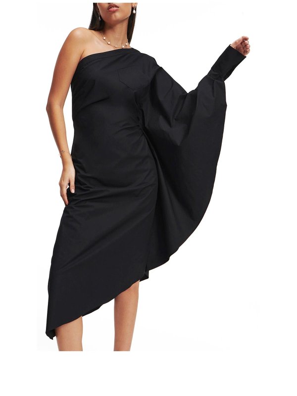 The Best Shops KARL LAGERFELD: Huns asymmetrical dress