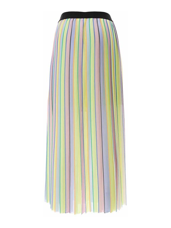 KARL LAGERFELD: Knee length skirts & Midi online - Stripe Pleated Skirt