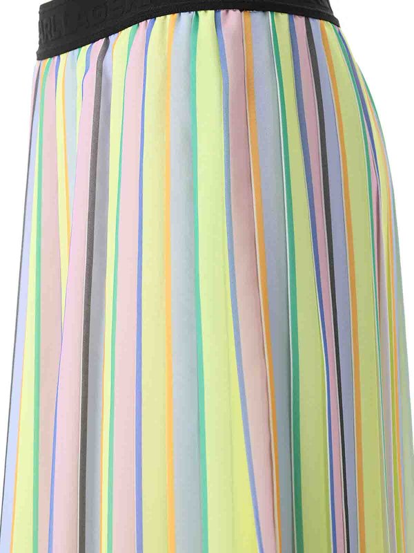 KARL LAGERFELD buy online Stripe Pleated Skirt
